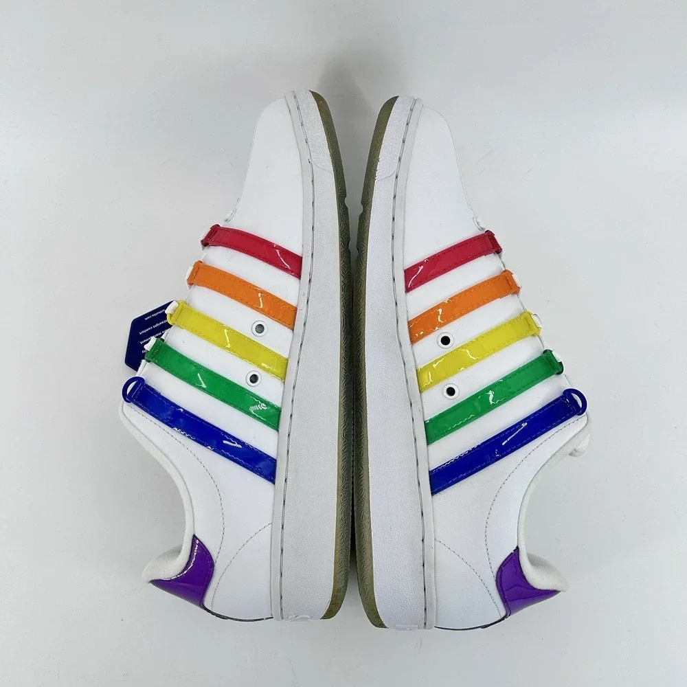 K Swiss NOH8 Rainbow Stripe Sneakers Mens 12 Pride Month Streetwear Retro
